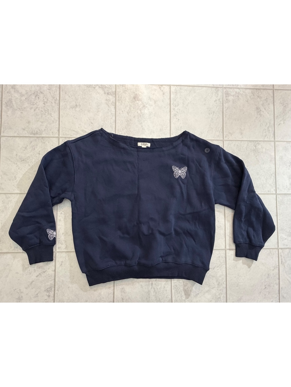 Cloud Soul navy butterfly sweatshirt